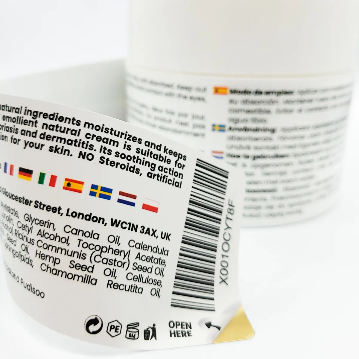 Etykiety samoprzylepne Peel off druk cyfrowy